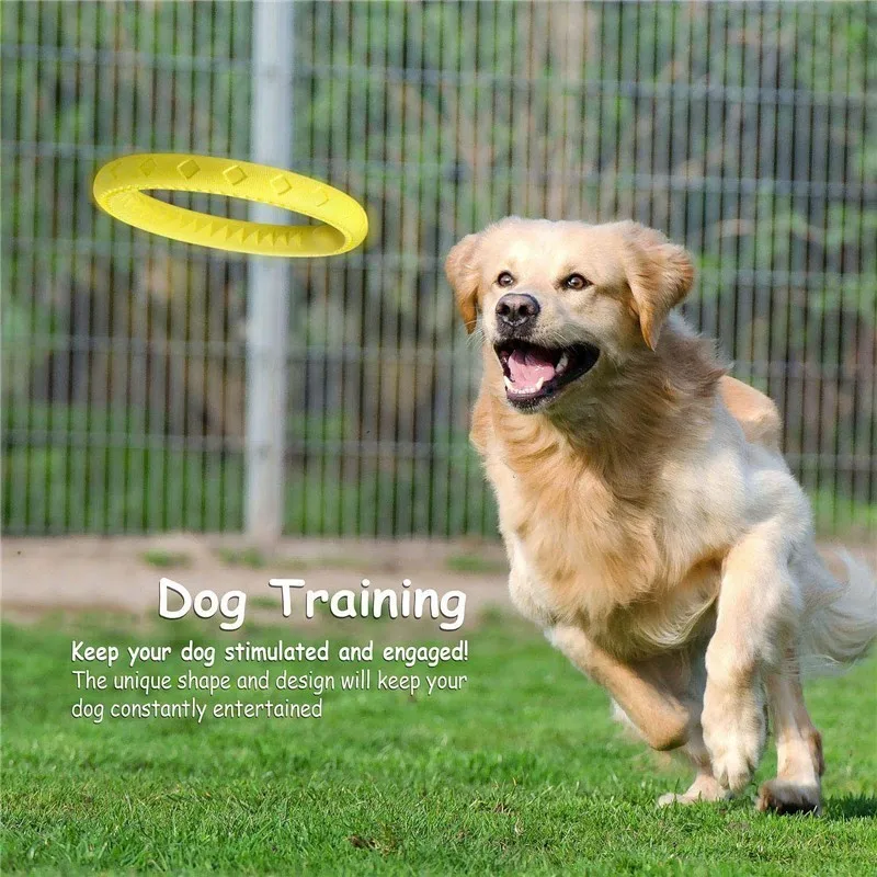 لينة دائم المطاط حلقة مضغ عض مطاردة التدريب الحيوانات الأليفة تحلق أقراص لعبة للشركات الصغيرة والمتوسطة الكلب جرو لينة دائم المطاط حلقة مضغ عض مطاردة التدريب الحيوانات الأليفة تحلق أقراص لعبة للشركات الصغيرة والمتوسطة الكلب جرو
