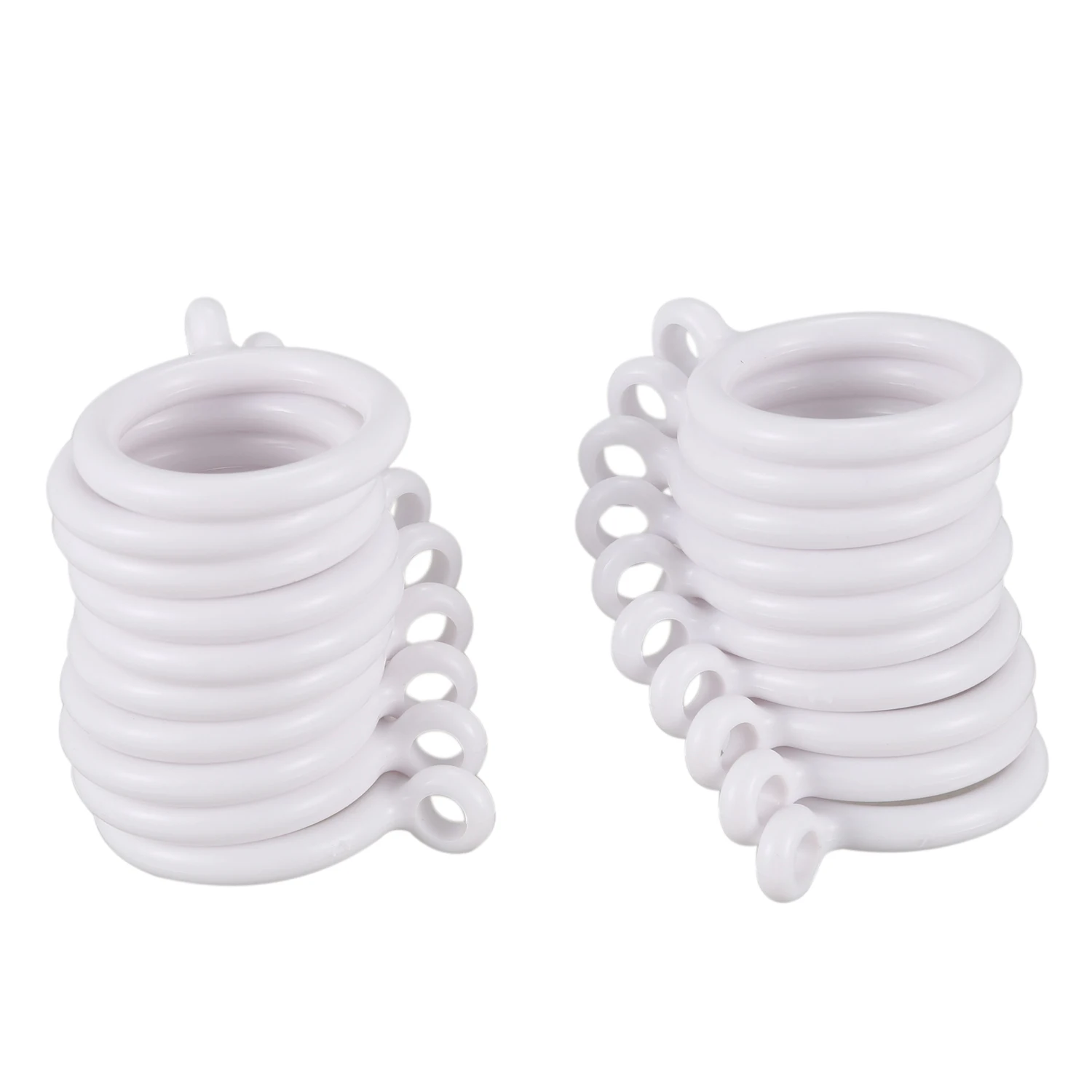 

Hot Sale 20X White 25Mm Inner Plastic Curtain Rings