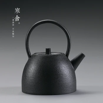 

Crude pottery tea pot pottery home antique Kung Fu tea set Japanese style girder black tea maker teapot single kettle teaware