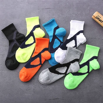

3pairs/lot Good Quality Socks Men Breathable Fluorescence Color Splicing Socks Comfortable Casual Motion Calcetines Hombre