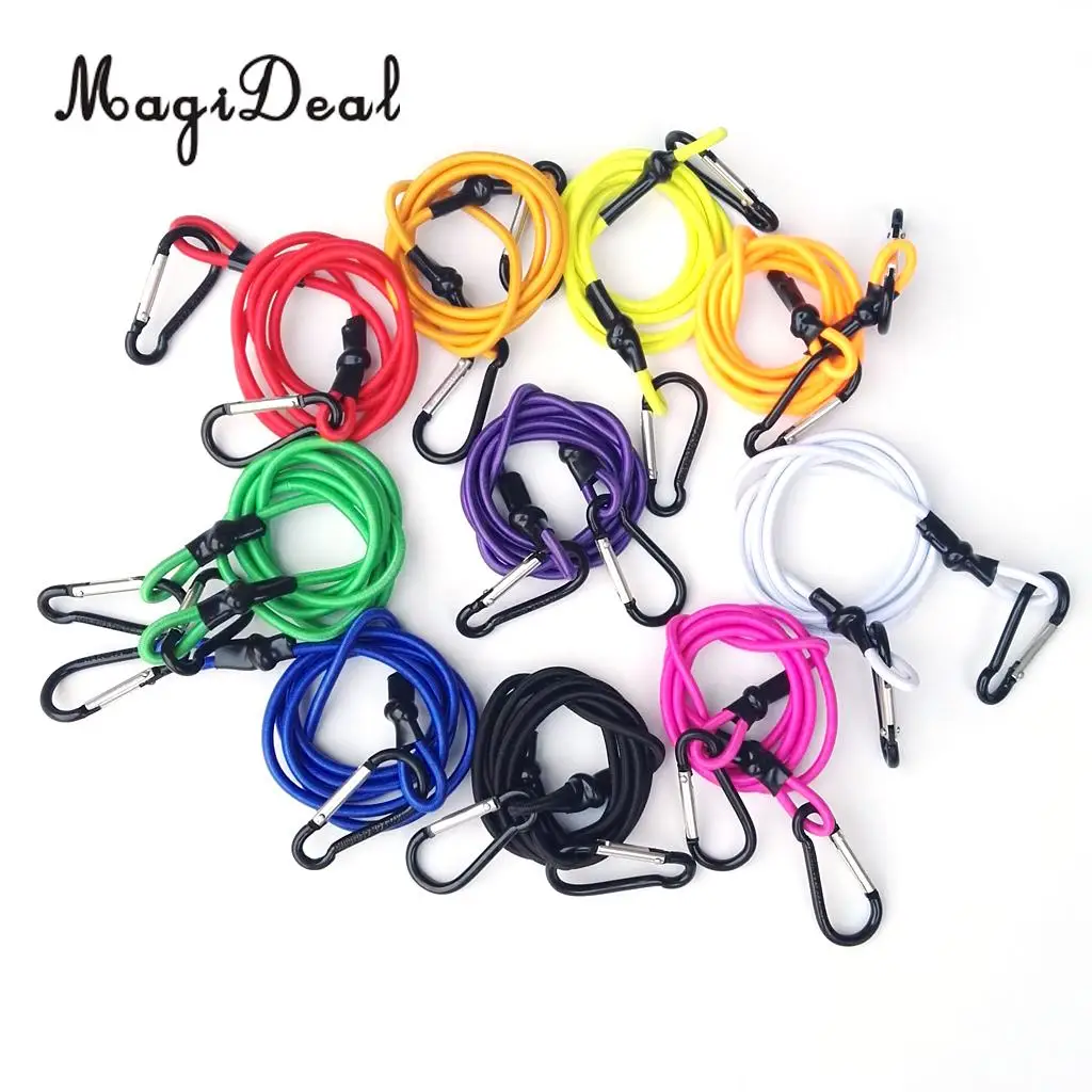 

3ft Marine Kayak Canoe Tow Line Lanyard with Carabiner Clips Yellow Canoe Accessories for Paddle Board Kayak Canoe Boat Dinghy