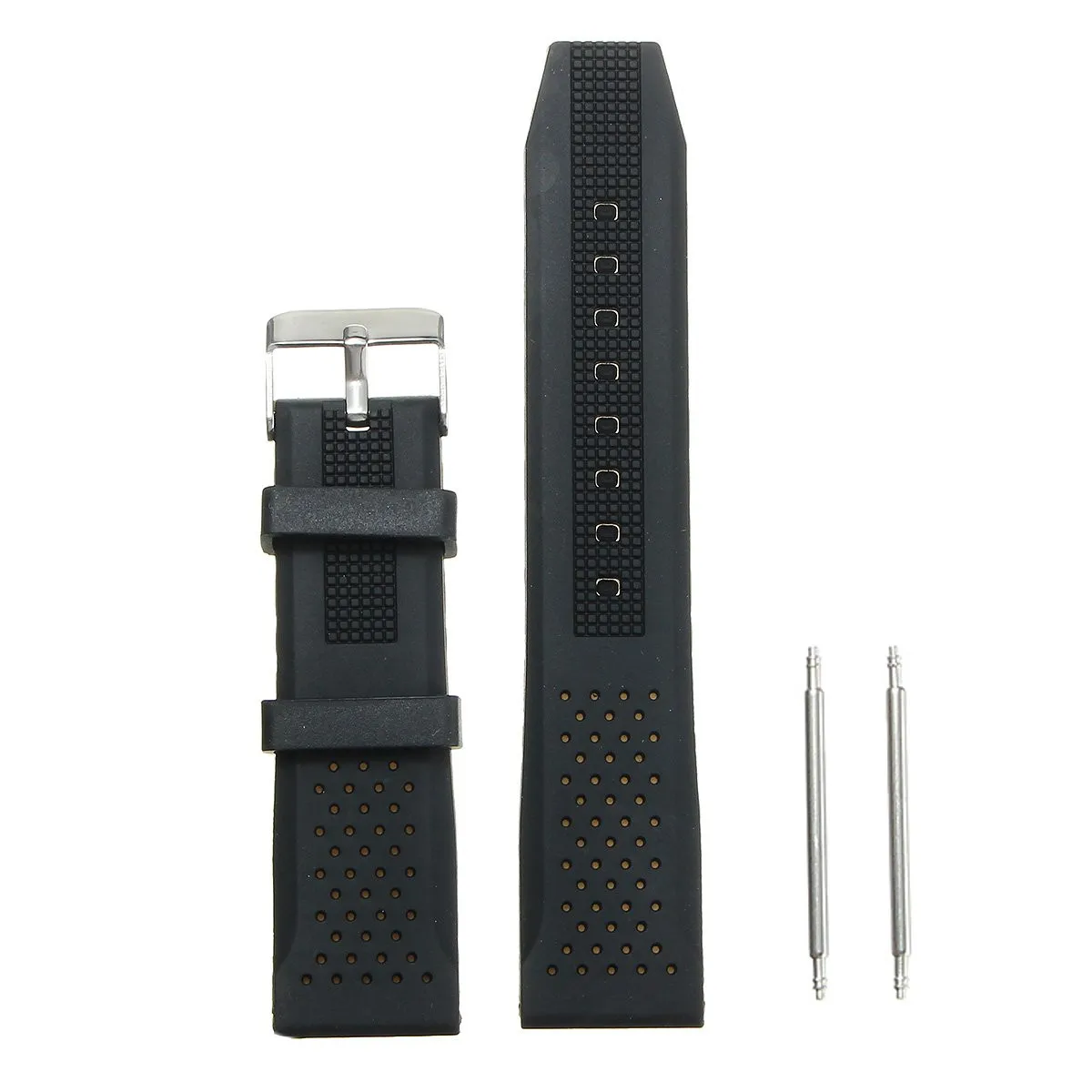 

22mm Black Silicone Rubber WatchBand Strap For Seiko Diver Scuba Fit 22mm LUG Watch StrapBand Waterproof Sports Casual Watchband