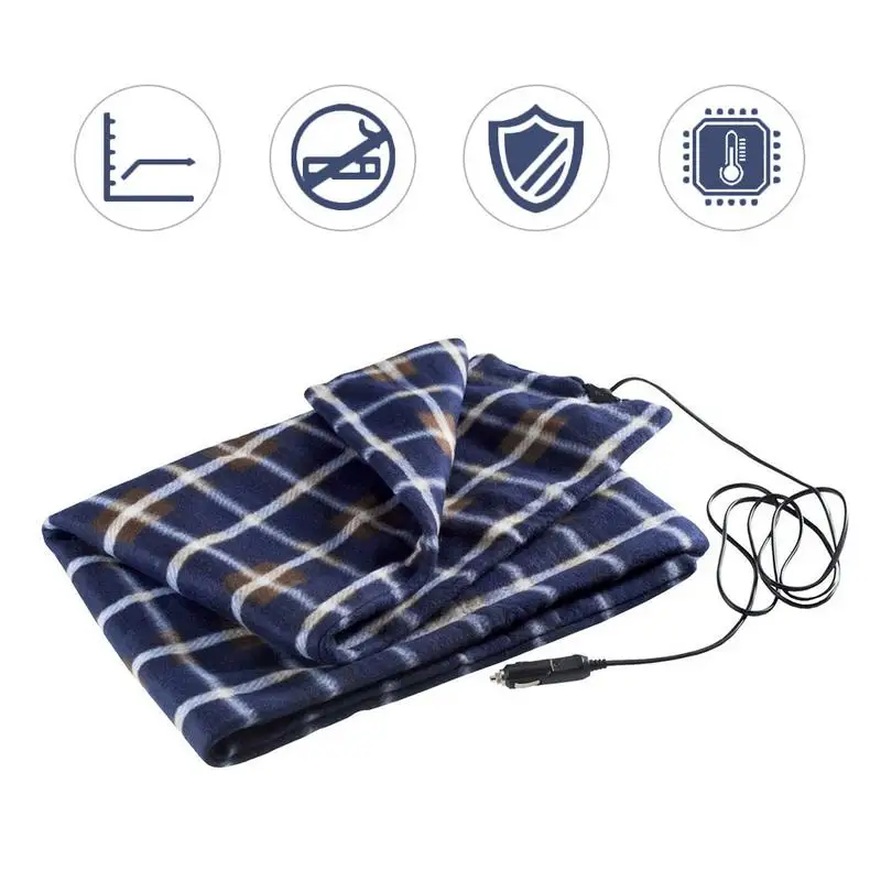 

Plaid Style Car Heating Blanket 12V Electric Blanket Car Electric Blanket Car Accessorizes
