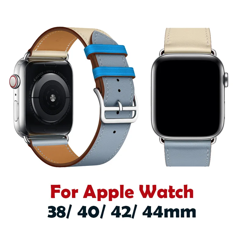 Ремешок для наручных часов Apple Watch Series 4 браслет из натуральной кожи 2 3 38 мм 40 44