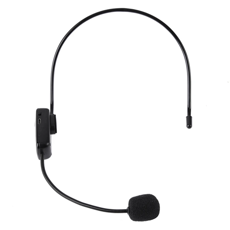 

Radio FM Wireless Headset Microphone Handsfree Megaphone Mic With LCD Digital Display For Speaker Teacher