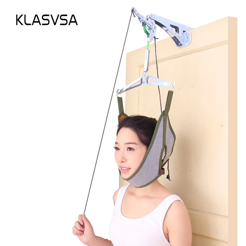 KLASVSA Over Door Cervical Traction Neck Massager Device Adjustment