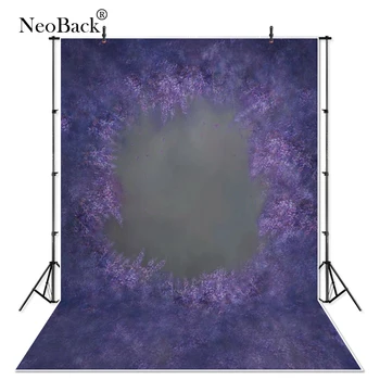 

Thin Vinyl New Born Baby Purple Floral Photographic Backgrounds Printed Children Kids Photography Studio Portrait Photo Backdrop