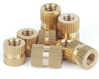 

M4*0.7 M5*0.8 M6*1.0 M8*1.25 Metric Threaded Brass Knurl Nuts Fasteners