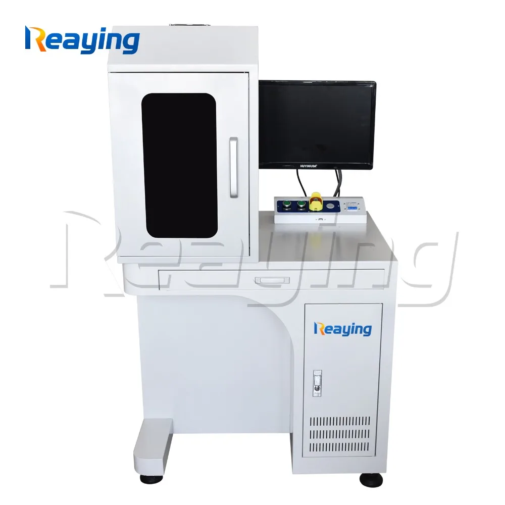 

50 watt desktop cabinet fiber laser marking machine red dot position system