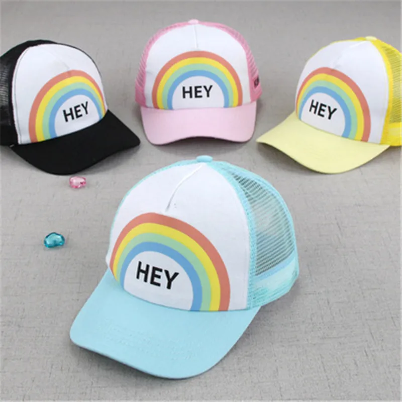 Fashion! Baby Rainbow Cap 4 colors For Children Hats Cap For Girls Cap
