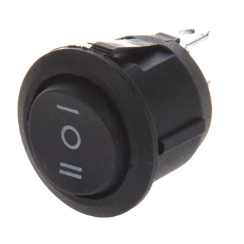 

Rocker Switch 10 Pcs x ON/OFF/ON 3 Position SPDT Round Boat Rocker Switch 6A/250V 10A/125V Applicable for car, motorcycle, boat