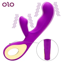 OLO Waterproof Dildo Vibrator Clitoris Stimulator G-spot Massage Silicone Multispeed Sex Toys For Women Erotic Sex Products