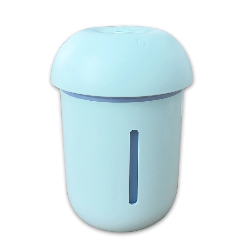 

New fashion triple mushroom lamp multi -function humidifier office air mini USB humidifier blue
