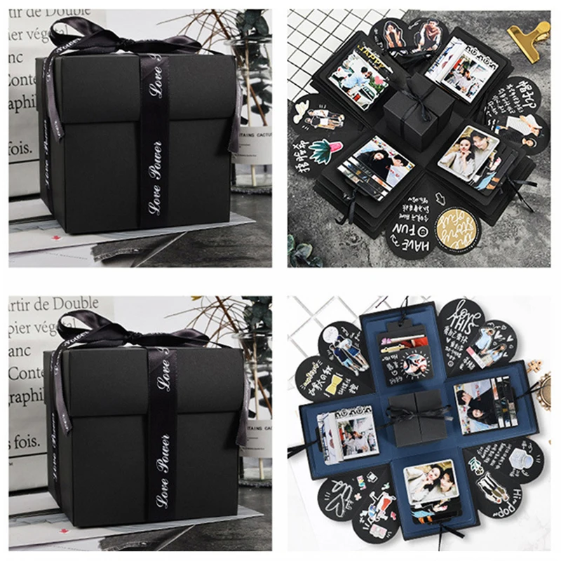 DIY Love Explosion Box Ideas Suprise Подарочная коробка для свадьбы День рождения Взрывная