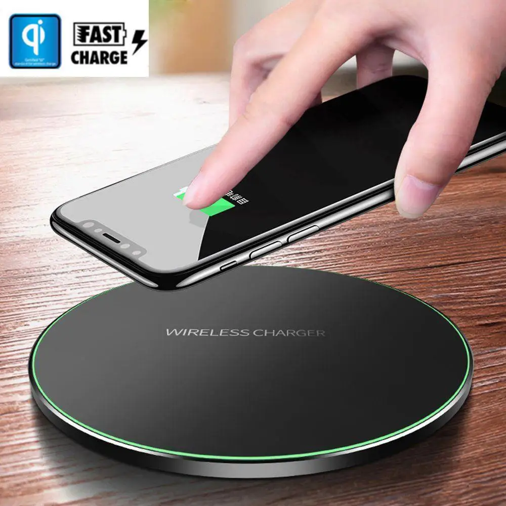 

EastVita Fast Wirsless Charger For iPhone XS Samsung Galaxy S8 S9 S10 Plus QI Wireless Charger Fast Charging Dock Mat Pad r20