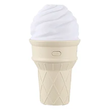 Увлажнитель для мороженого, холодный туман с регулируемым режимом тумана, 7 цветов, светодиодный свет, меняющийся и синхронизированный, автоматическое отключение для офиса, дома, f