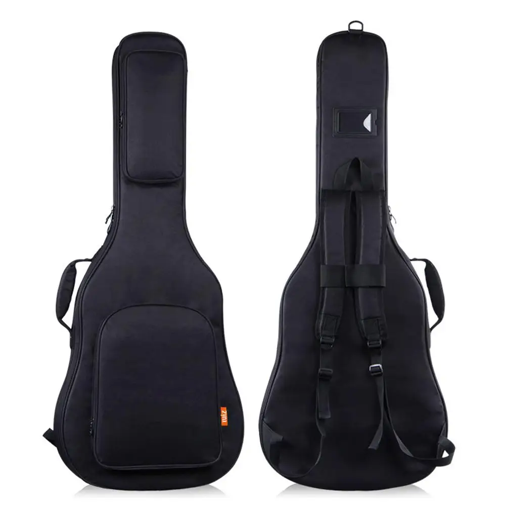

Thickened Guitar Bag Thickened Acoustic Guitar Bag Sponge Guitar Shoulder Backpack 39 40 41 Inch Black