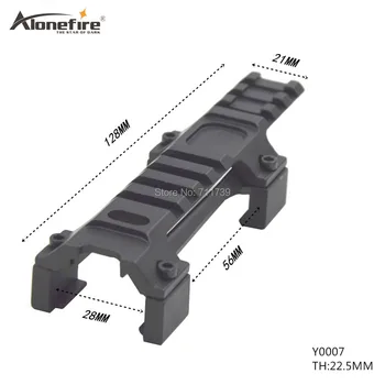 

Hunting Military Gear Aluminium Airsoft MP5 G3 20mm Scope Mount Rail Picatinny Base MP5 Dovetail guide rail bracket - 1PC Y0007