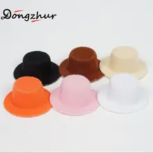 Миниатюрный Кукольный домик, аксессуары для 1:12, кукольный домик, сцена, Мини Милая шляпа джентльмена, 6 цветов, миниатюрная шляпа, модель для кукольного домика DIY