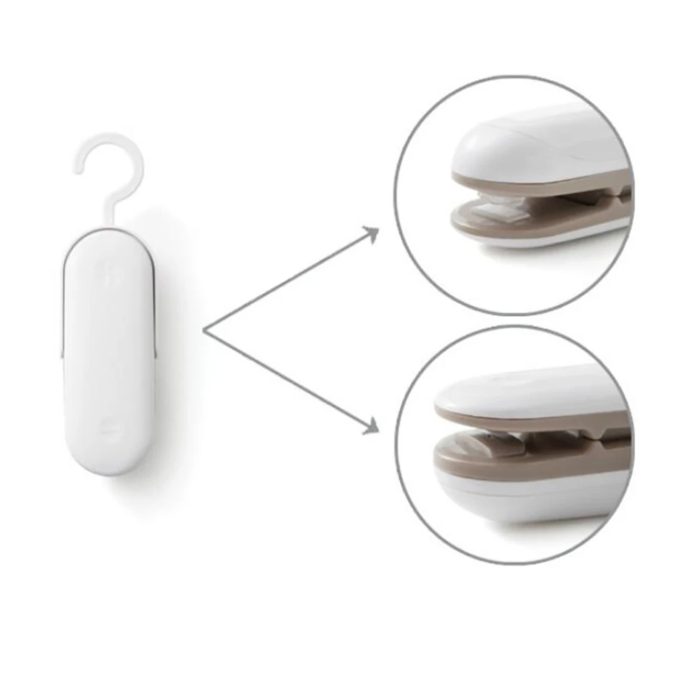 Chip Bag Resealer Portable Sealing Tool Mini Handheld Plastic Package Air Tight Re Sealer Snack Seal Heat 1pc keep food fresh 5