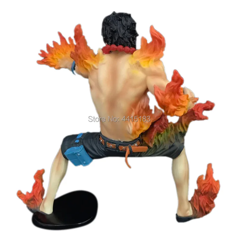 Anime One Piece Portgas.D. Ace With Fire Ace 36th PVC Action Figure Doll Collectible Model Baby Toy Christmas Gift For Children