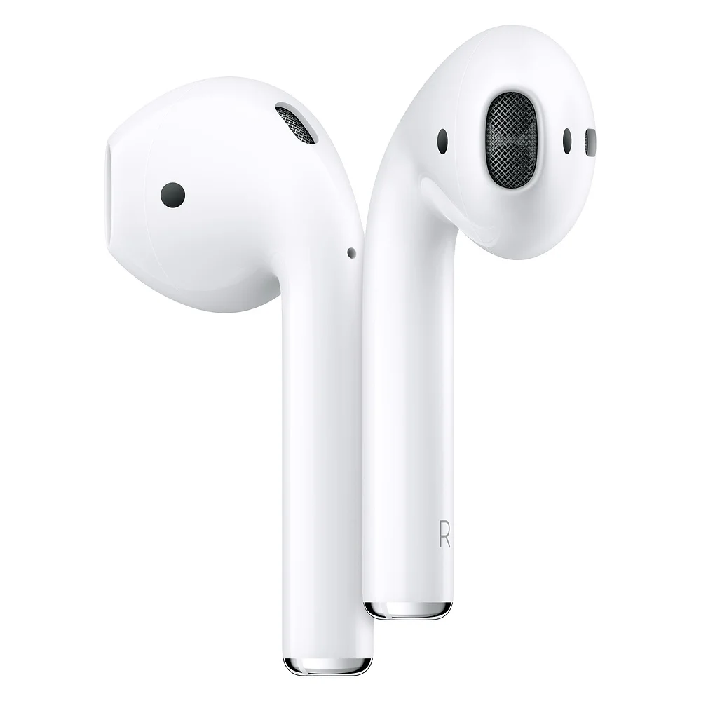 Apple AirPods 2nd с зарядный чехол Беспроводной Bluetooth наушники стерео наушники для прослушивания музыки, для iPhone, iPad, Mac часы
