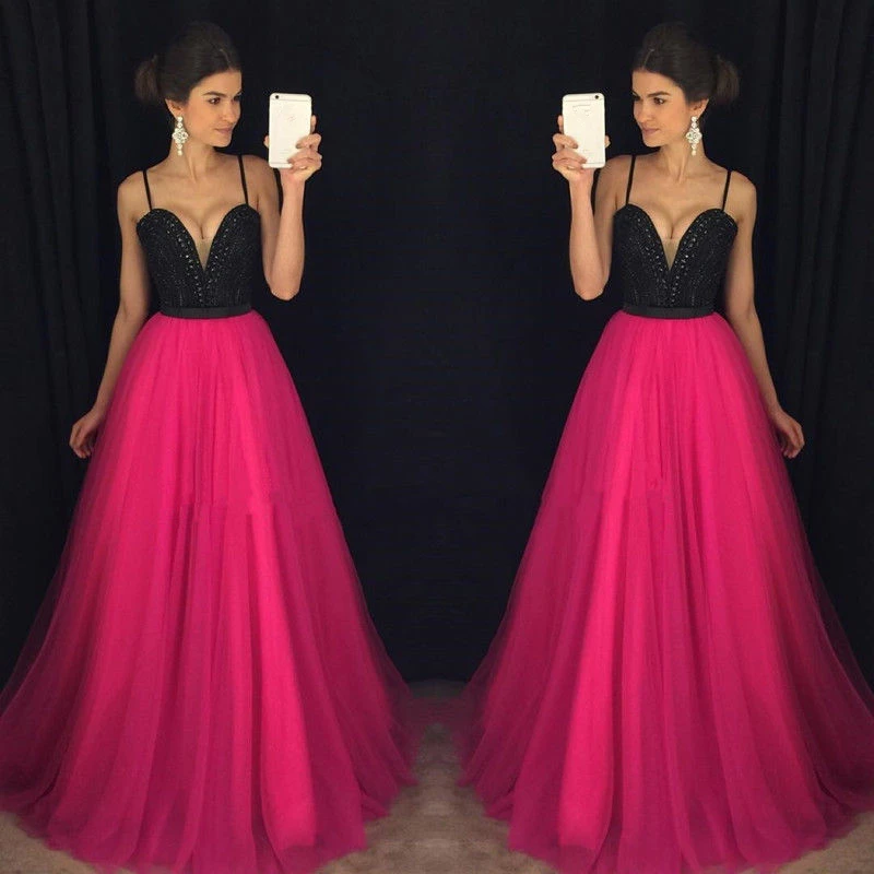 

2018 New Women Lace Formal Long Clubwear Party Dress Ball Gown Long Maxi Dress Spaghetti Strap Deep V-neck Patchwork Dresses