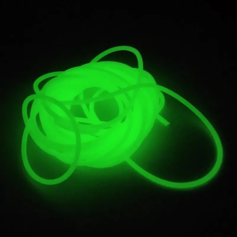 

Luminous Fishing Tube 1 Piece 4 Meters Diameter 1mm Soft Silicone Fishing Sleeves Fishing Rig Hook Line Accessories