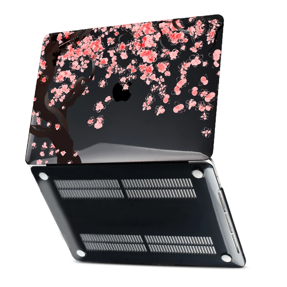 Вишня в цвету принт Жесткий Чехол для ноутбука Macbook Air 13 A1466 A1932 A2179 M1 2020 Pro 15 и 16