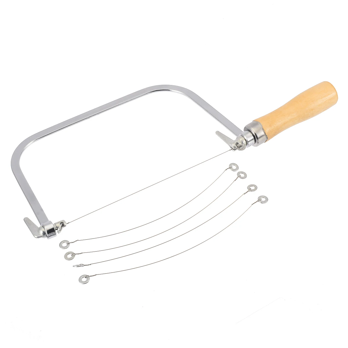 

Stainless Steel Soap Cutter Saw + 5x Strings with Wooden Handle Soap Candle Wax Slice Making Wire Cutting Strings