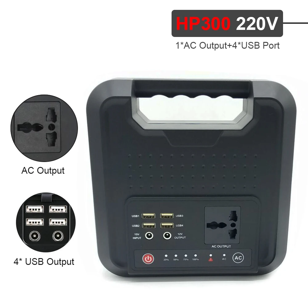 59400mAh Portable Inverter Power Bank 220V 200WH USB Output emergency