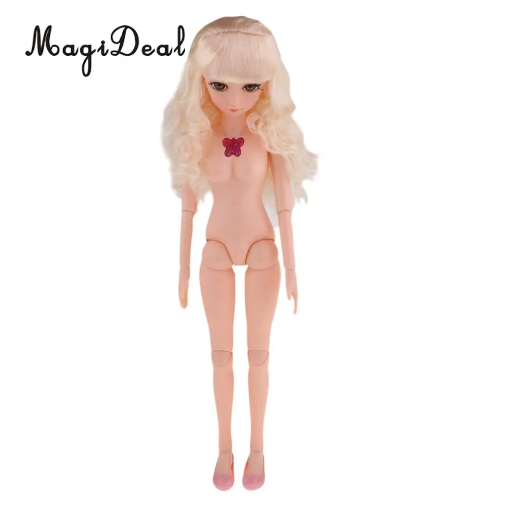

1/3 BJD Doll SD Doll 15 Joints Girl Doll Model With Blonde Curly Wig Hair For Girl Gift And Dolls Collection