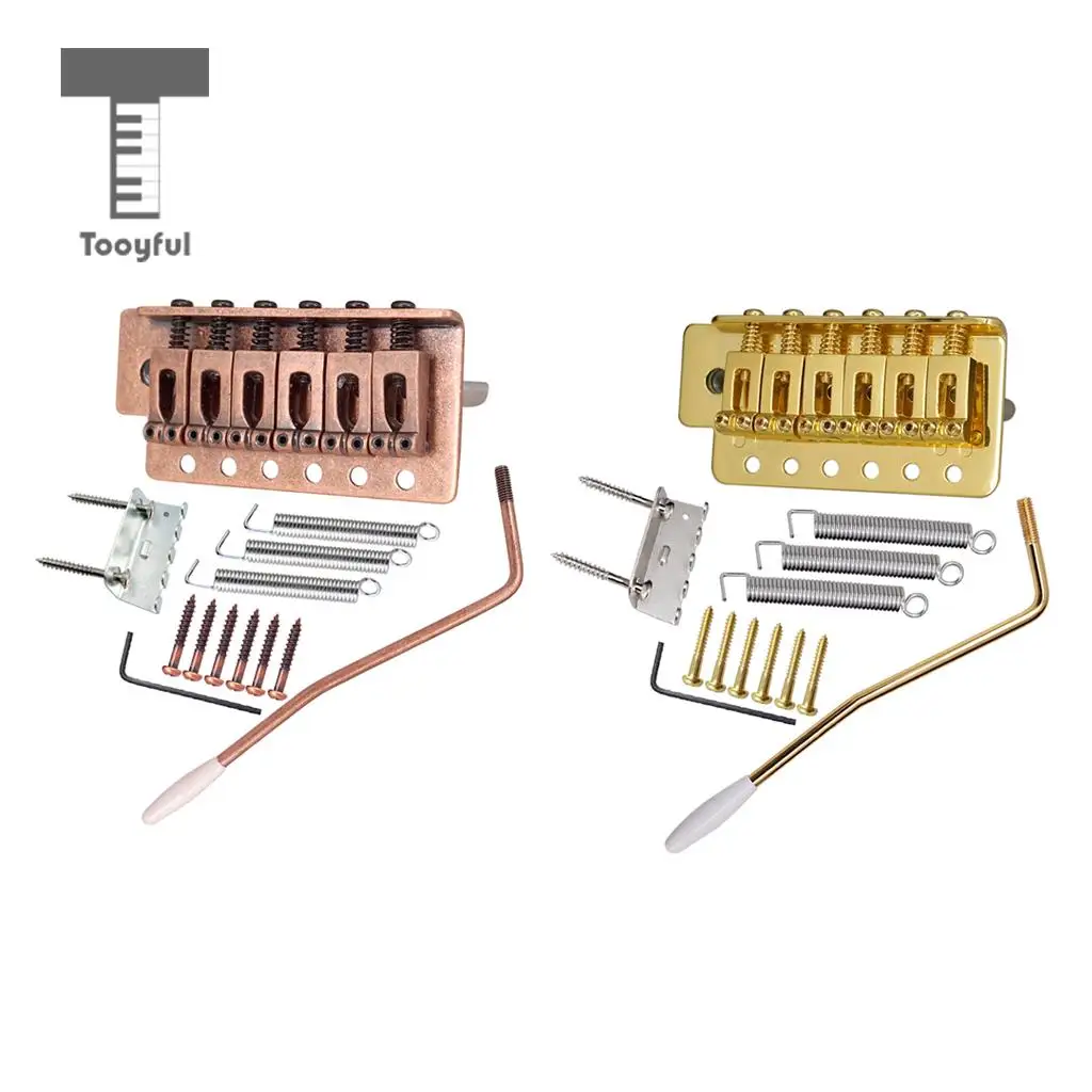 Tooyful 1 комплект 6 струнный рычаг тремоло для гитары с Whammy Бар крючковый ключ винты для Strat ST Запчасти для электрической гитары