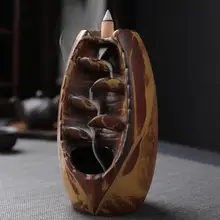 Курильница для благовоний горелка Керамическая Печь для ароматерапии запах лотоса Ароматические ремесла ладан держатель с 10 шт натуральный ладан