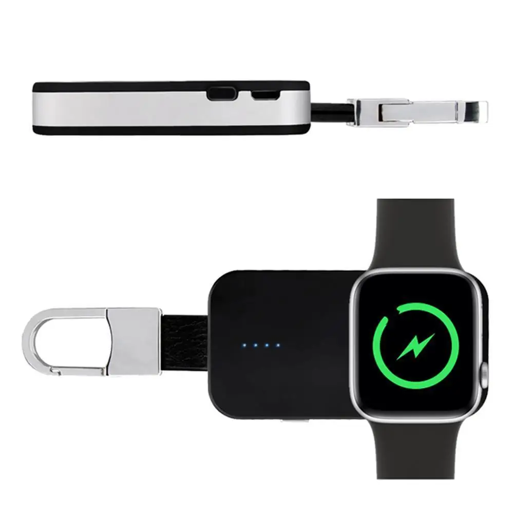 

Mini Watch Wireless Charger Keychain Power Bank For Apple Watch IWatch 1/2/3