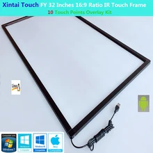 Xintai Touch FY 32 дюйма 10 точек касания 16:9 соотношение ИК сенсорная рамка панель Plug& Play(без стекла