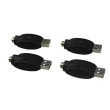 100 шт/партия Беспроводное зарядное устройство USB адаптер Черный цвет fit 510 батарея электронная сигарета evod Vision 2 Mix2 LO батареи предварительного нагрева