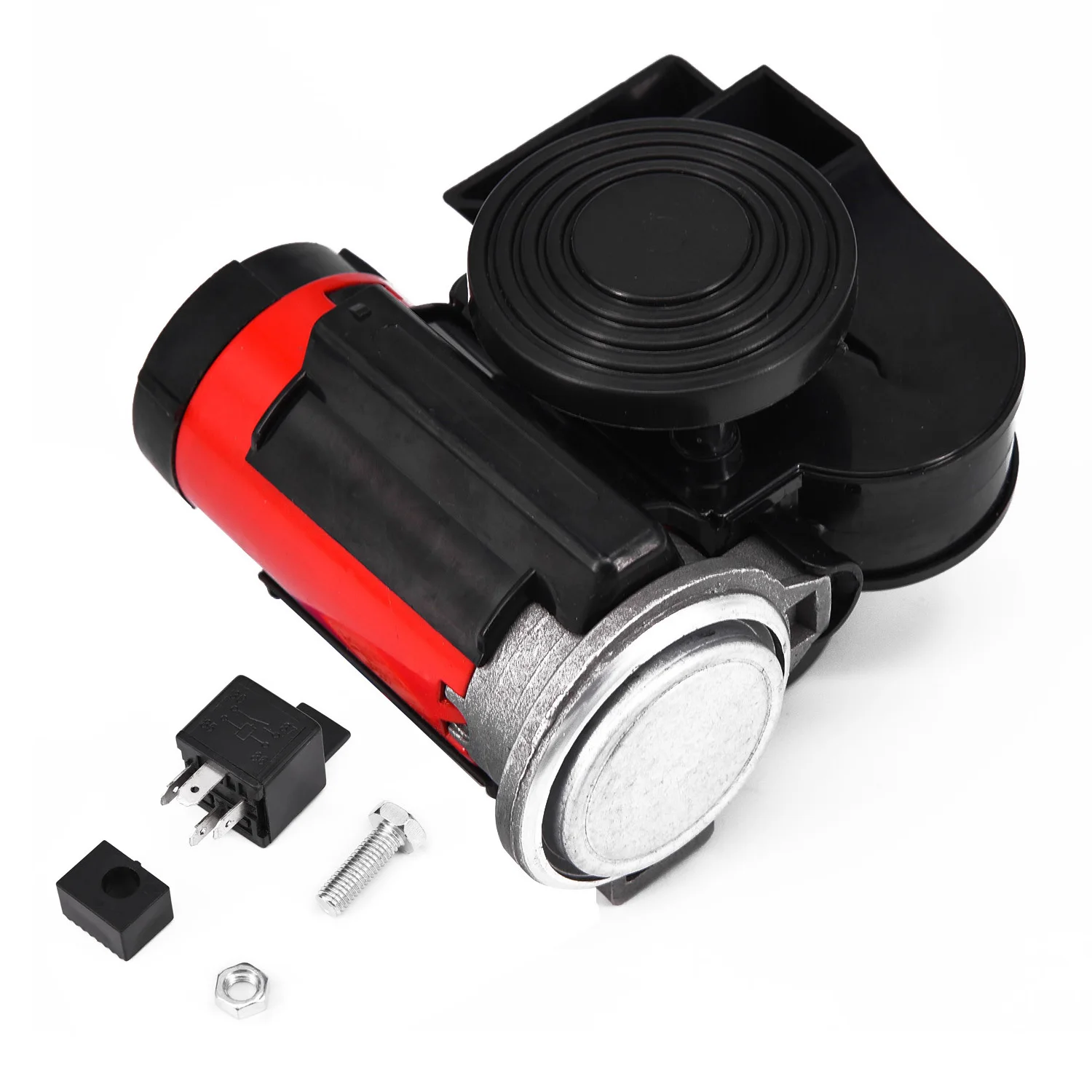 

USEFUL Dual Tone Trumpet 12 volt Super Loud Electric Pump Air Horn for Car Truck