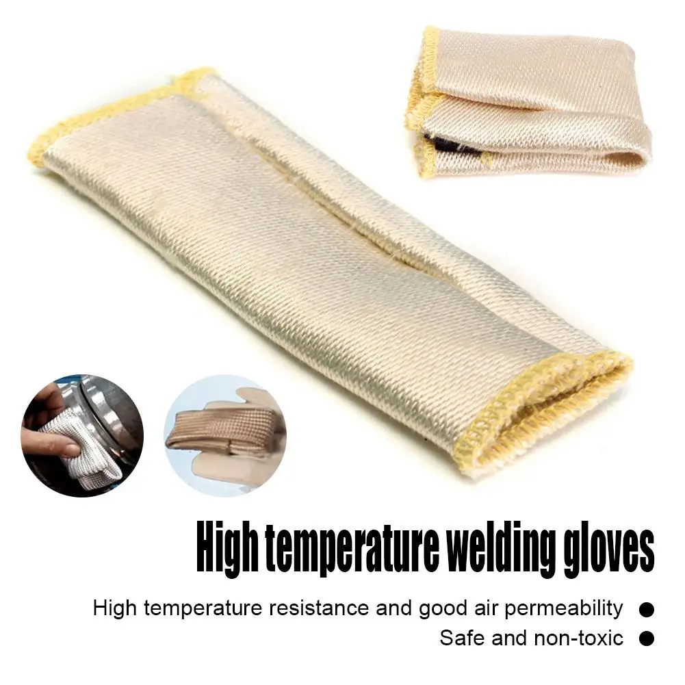 

Welding Protective Gloves High Temperature Fireproof Heat Insulation Finger Anti-Scalding Protective Cover