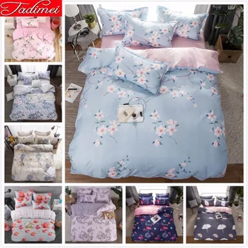 

New Fashion High Quality Soft Cotton Duvet Cover Bedding Set Adult Kids Bed Linen Single Twin Queen King Size Bedspreads 180x220