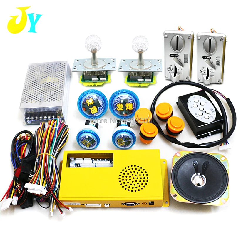 

2 players fishing game DIY kit 20 in 1 game PCB board coin acceptor joystick button wires for arcade game casino games machine