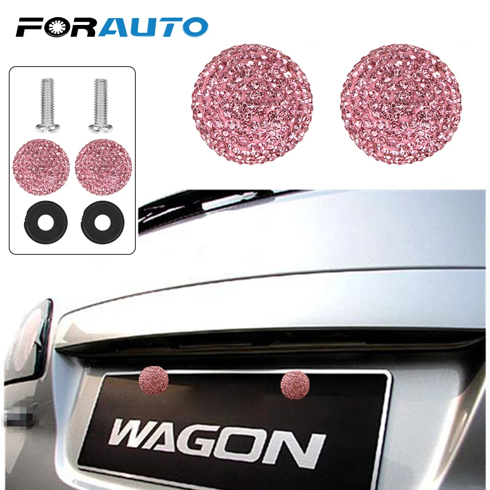 

2 Pcs/Set Screw Nut Cap Bolt Cover Set Universal for Car Truck Motorcycle Security License Plate Frame Mounting Screws Bolt