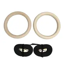 Procircle дерево гимнастические кольца для тренажерного зала кольца с регулируемой длинные пряжки ремни тренировки для дома тренажерный зал и крест фитнес