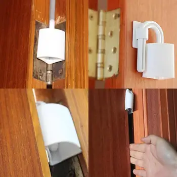 

Safety Protection Locks Security Door Locks for Infant Baby 2pcs/set White Color Locks for more than 9mm Door Crack
