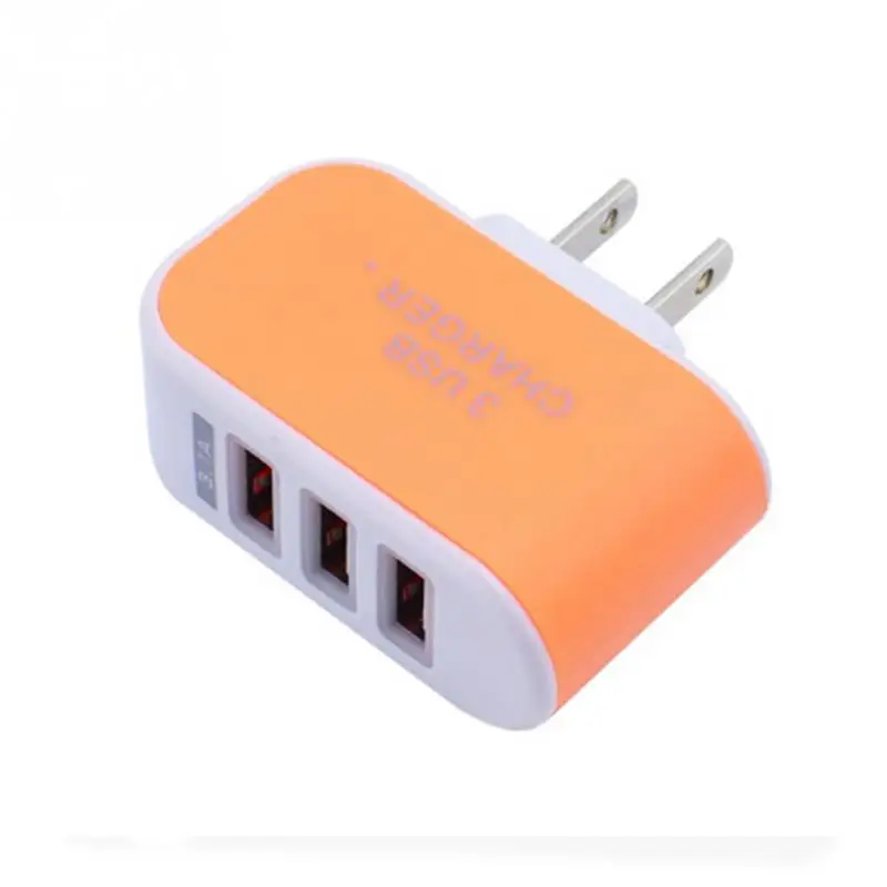 Зарядное устройство для телефона настенное зарядное многопортовое USB 3 порта
