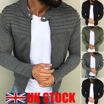 

2018 US Men's Winter Slim Casual Warm Hooded Sweatshirt Black Gray Green Coat Stripe Jacket Solid Outwear Sweater
