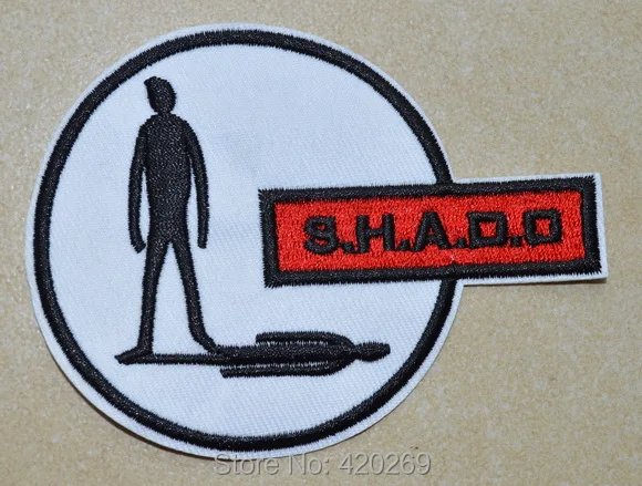 

HOT SALE! ~ UFO SHADO Man Iron On Patches, sew on patch,Appliques, Made of Cloth,100% Guaranteed Quality