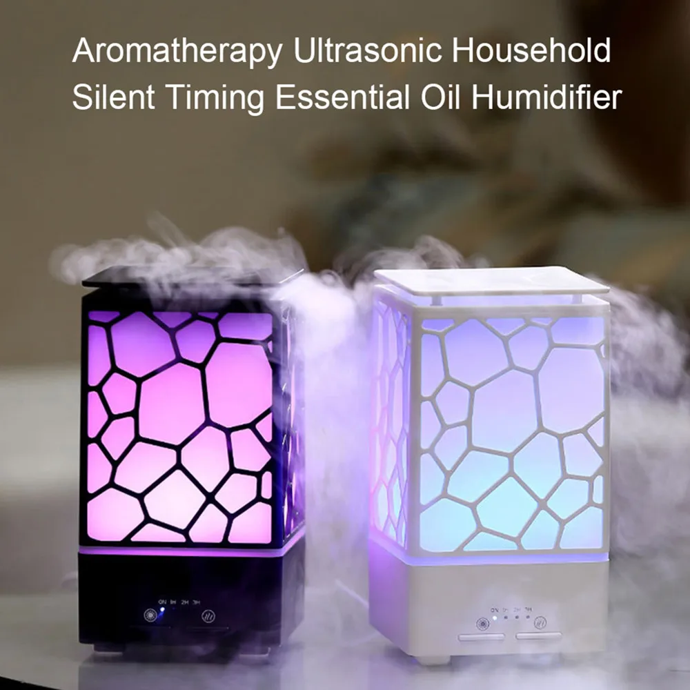 

Aromatherapy Ultrasonic Air Purifier Household Silent Time Essential Oil Humidifier Night Light Mist Humidifier For Office Home