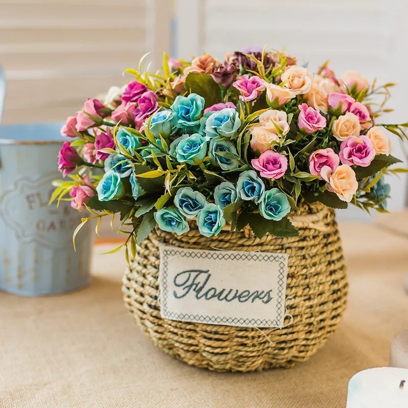 20 Head Stars Open Cut Drain Simulation Plastic Flower Home Furnishing Table The Wedding Articles Vase Number Of Flowers | Дом и сад