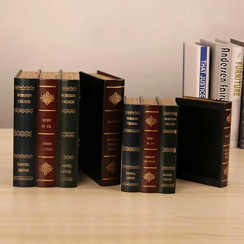 Винтажный реквизит для хранения книжная коробка упаковка ювелирных изделий